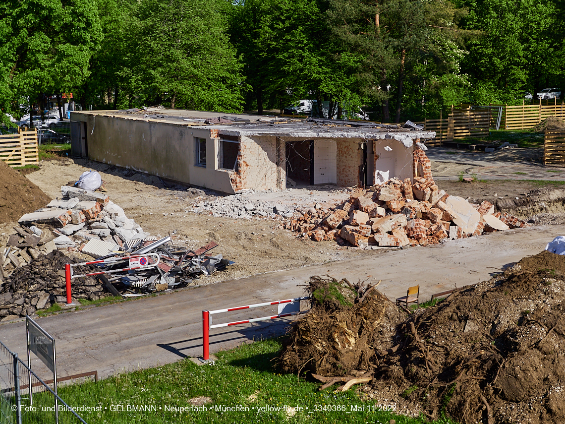 11.05.2022 - Baustelle am Haus für Kinder in Neuperlach